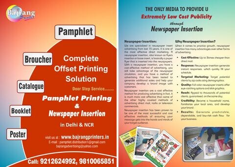 pamphlet printing cost near me