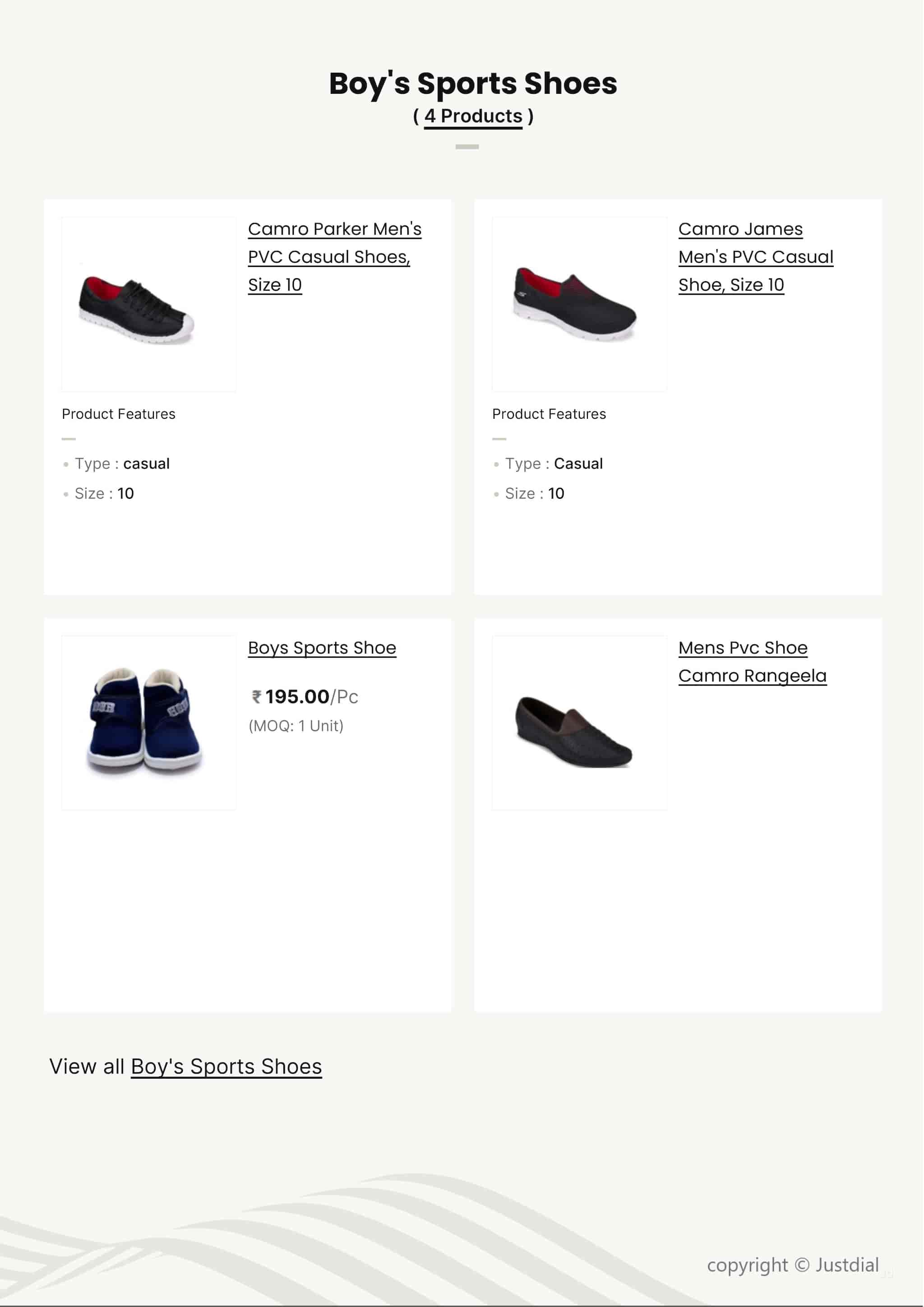 Camro shoes company deals