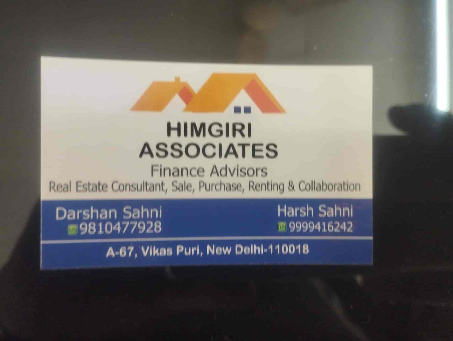 Himgiri Associates in Vikaspuri,Delhi Best Estate Agents in Delhi