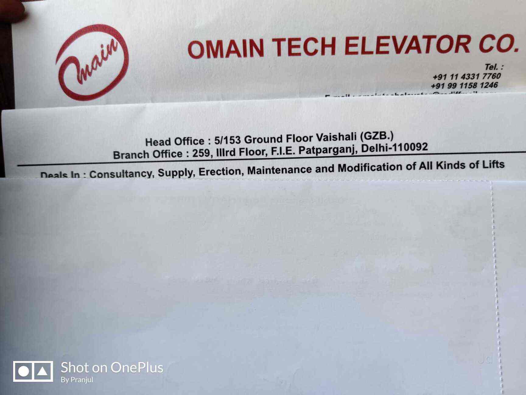 Omain Tech Elevators Pvt Ltd Reviews Patparganj Agra 2 Ratings