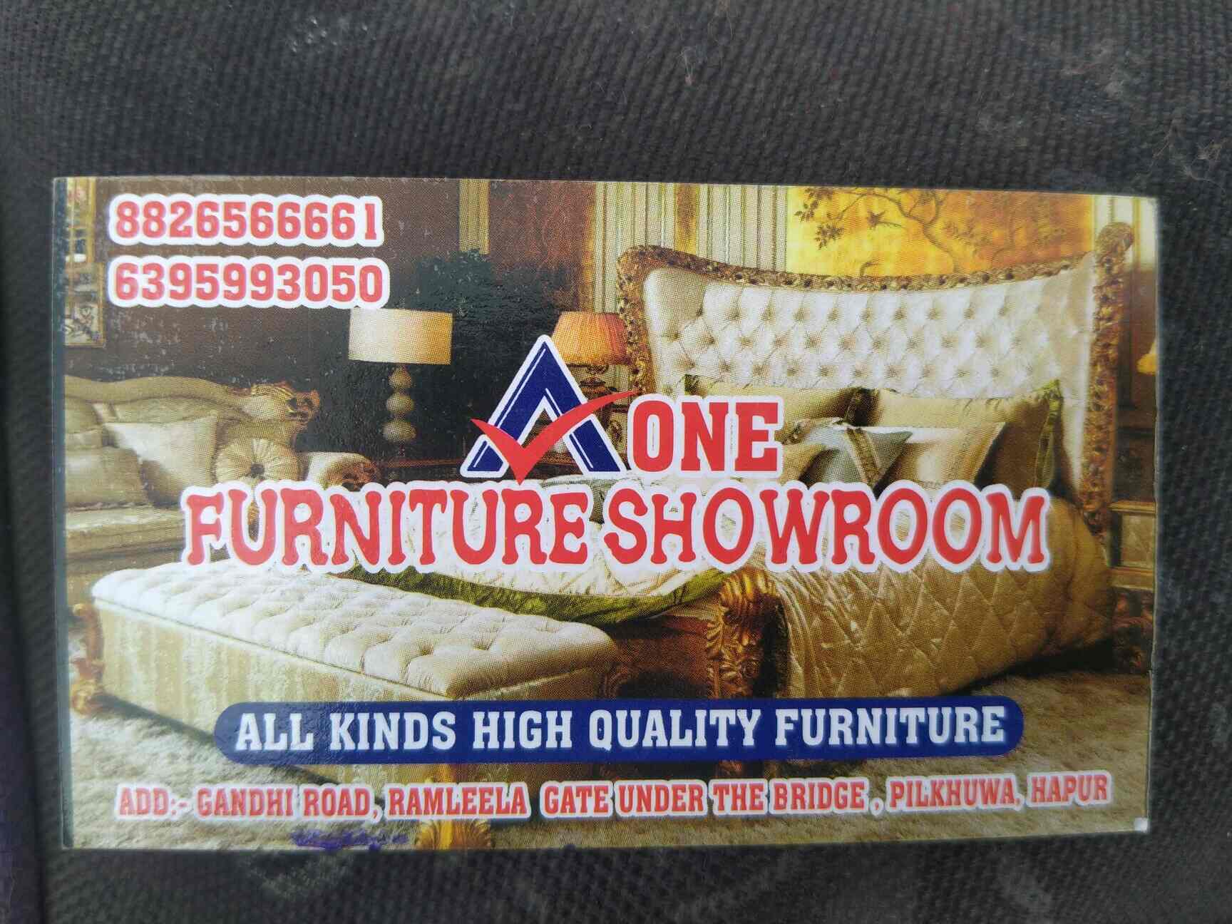 Catalogue A One Furniture Showroom in Pilkhuwa Ghaziabad , Pilkhuwa