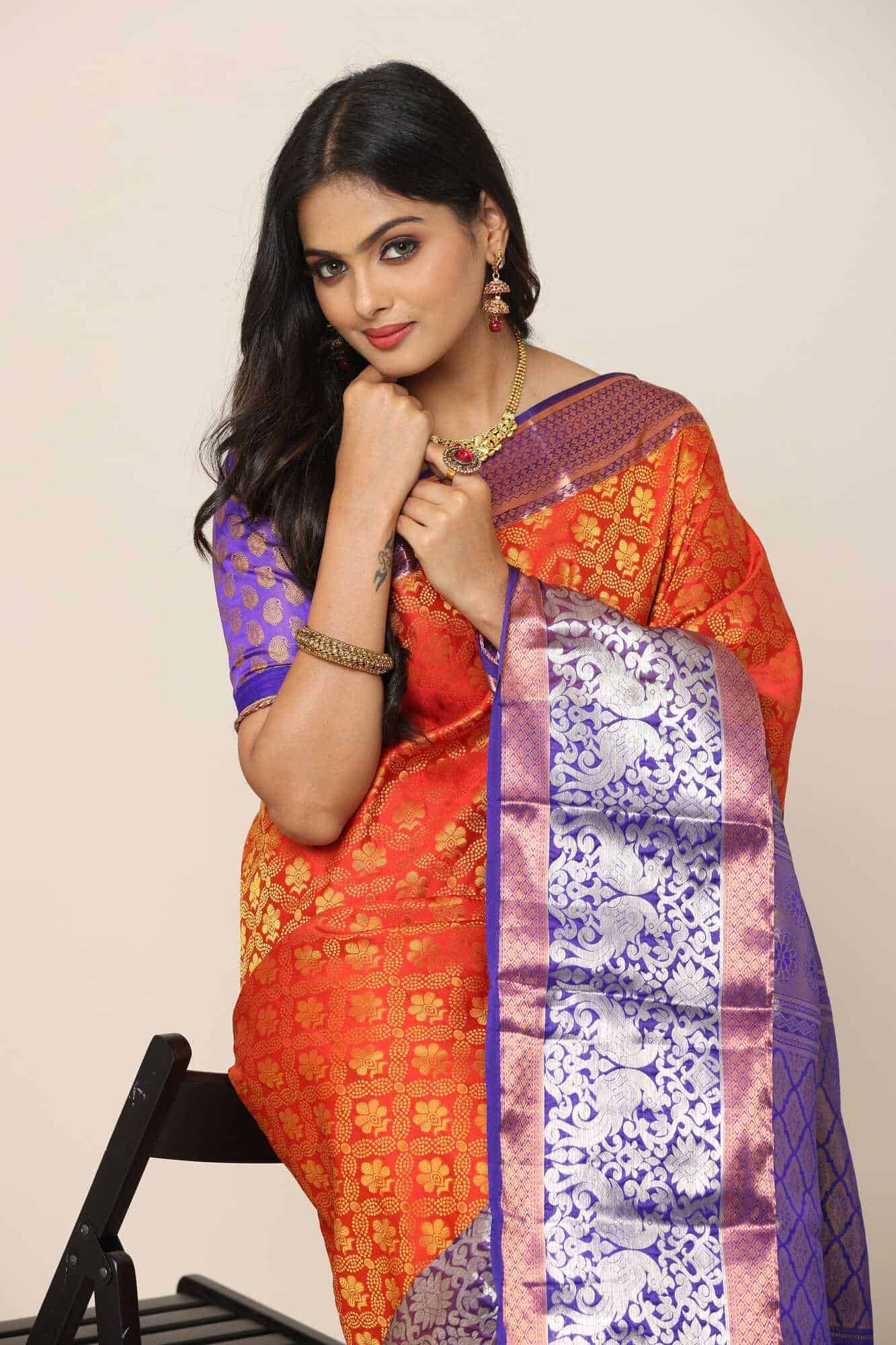 flipkart mirror work saree
