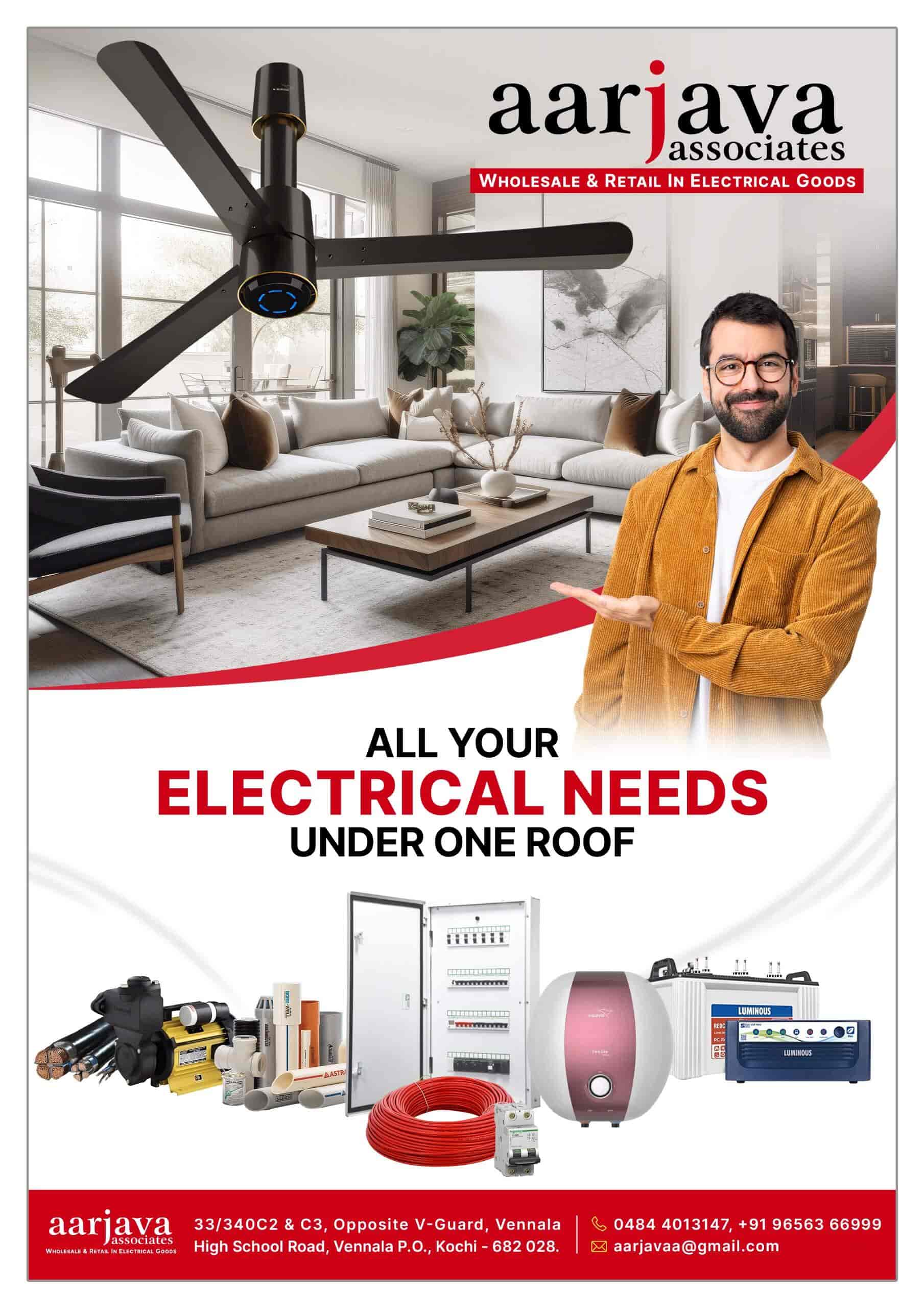 Aarjava Associates in Vennala,Ernakulam Best Electrical Shops in