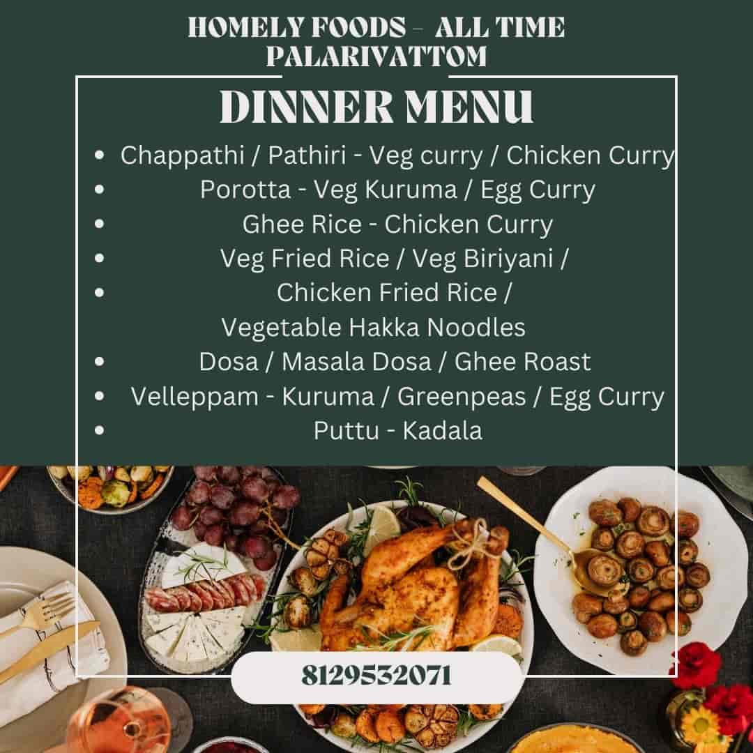Homely Foods All Time in Palarivattom,Ernakulam Best Home Made Food