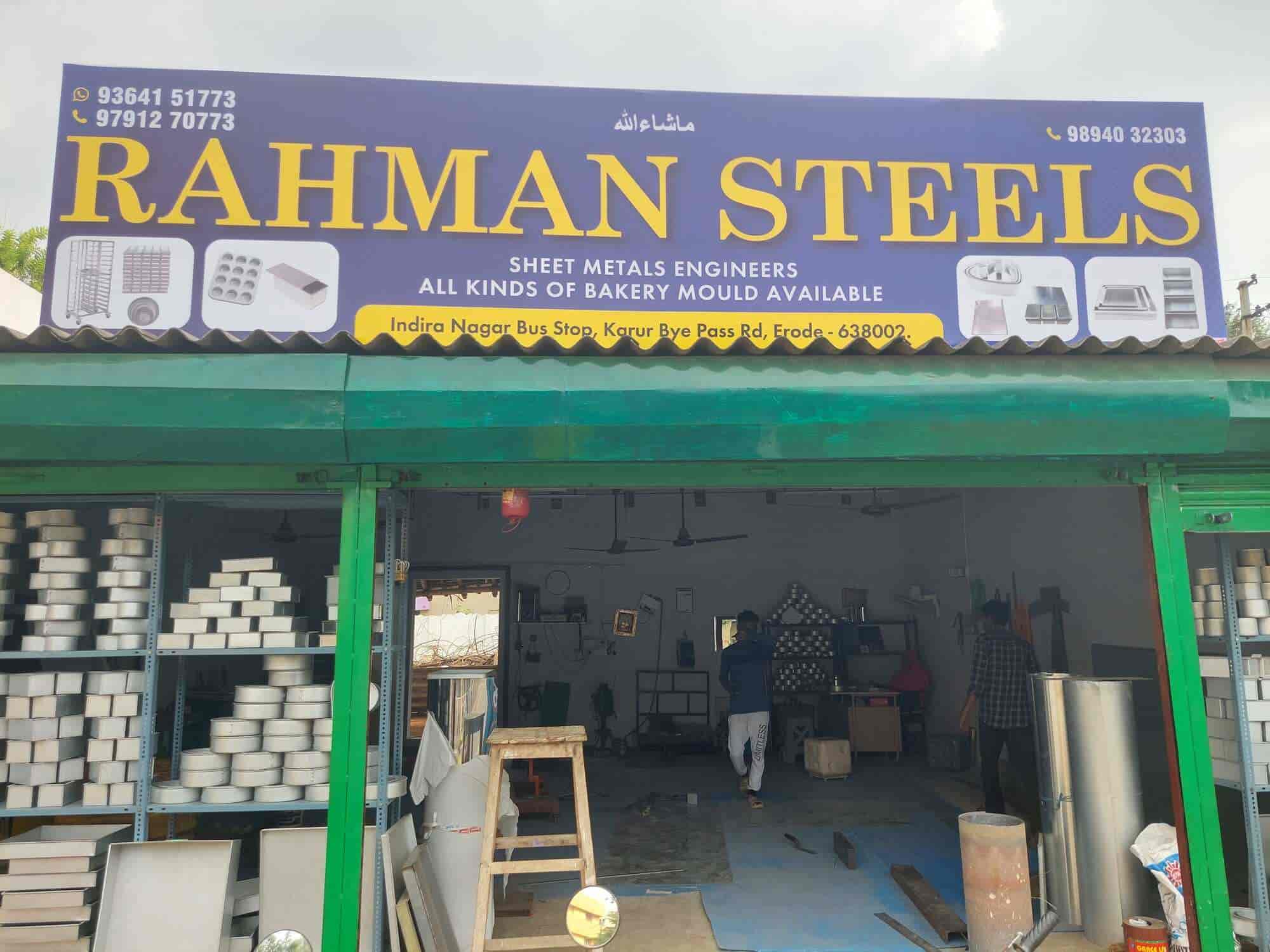 RAHMAN STEELS in Indira Nagar, Erode - Best Bakery Equipment Dealers in  Erode - Justdial
