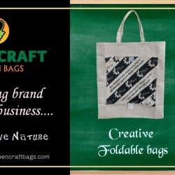 Green craft best sale cotton bags