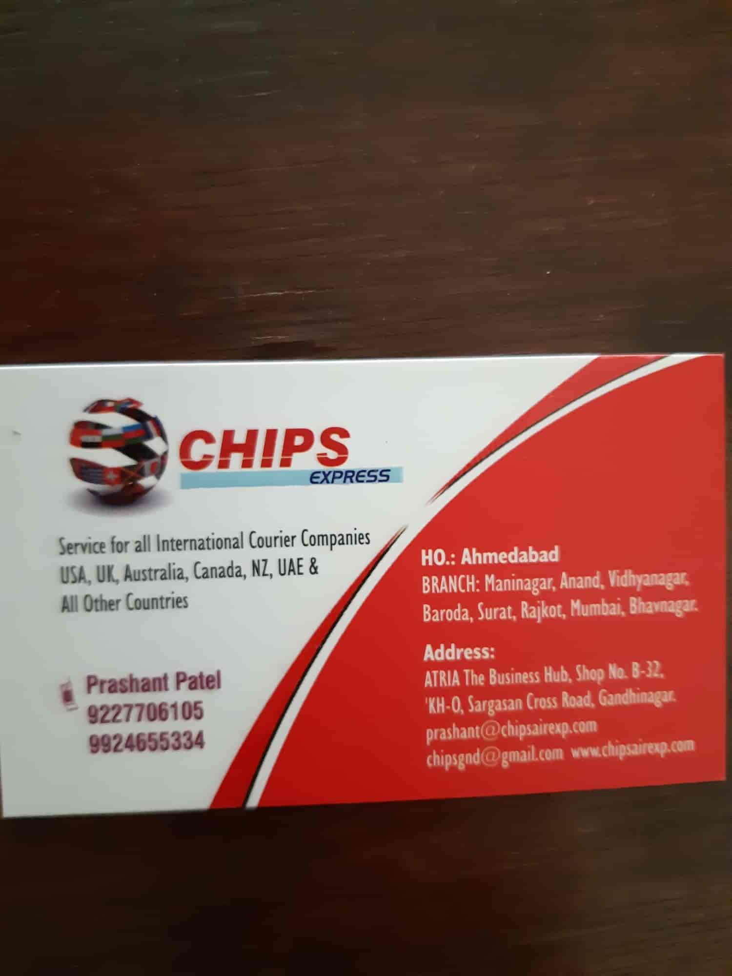 Chips Express in Sargasan,Gandhinagargujarat Best Courier Services