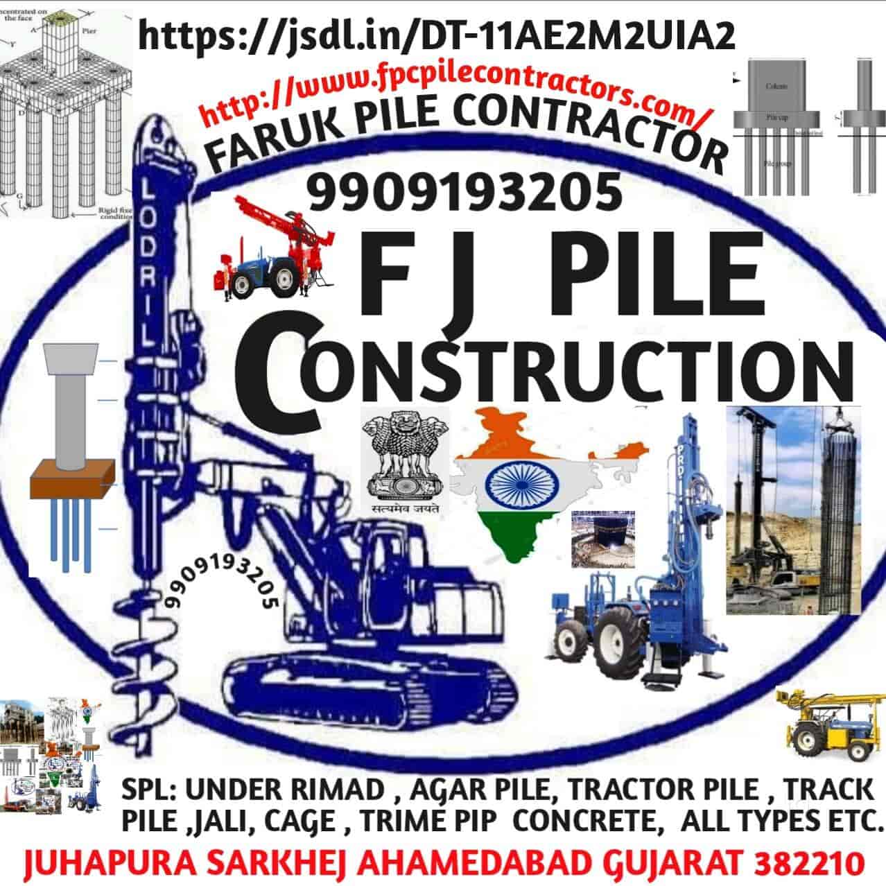 Top Pile Foundation Contractors in GandhinagarGujarat पिले फाउंडेशन