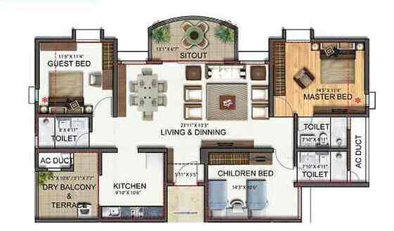 Buy Apartments in Skytech Magadh in Vaishali Ghaziabad, Ghaziabad