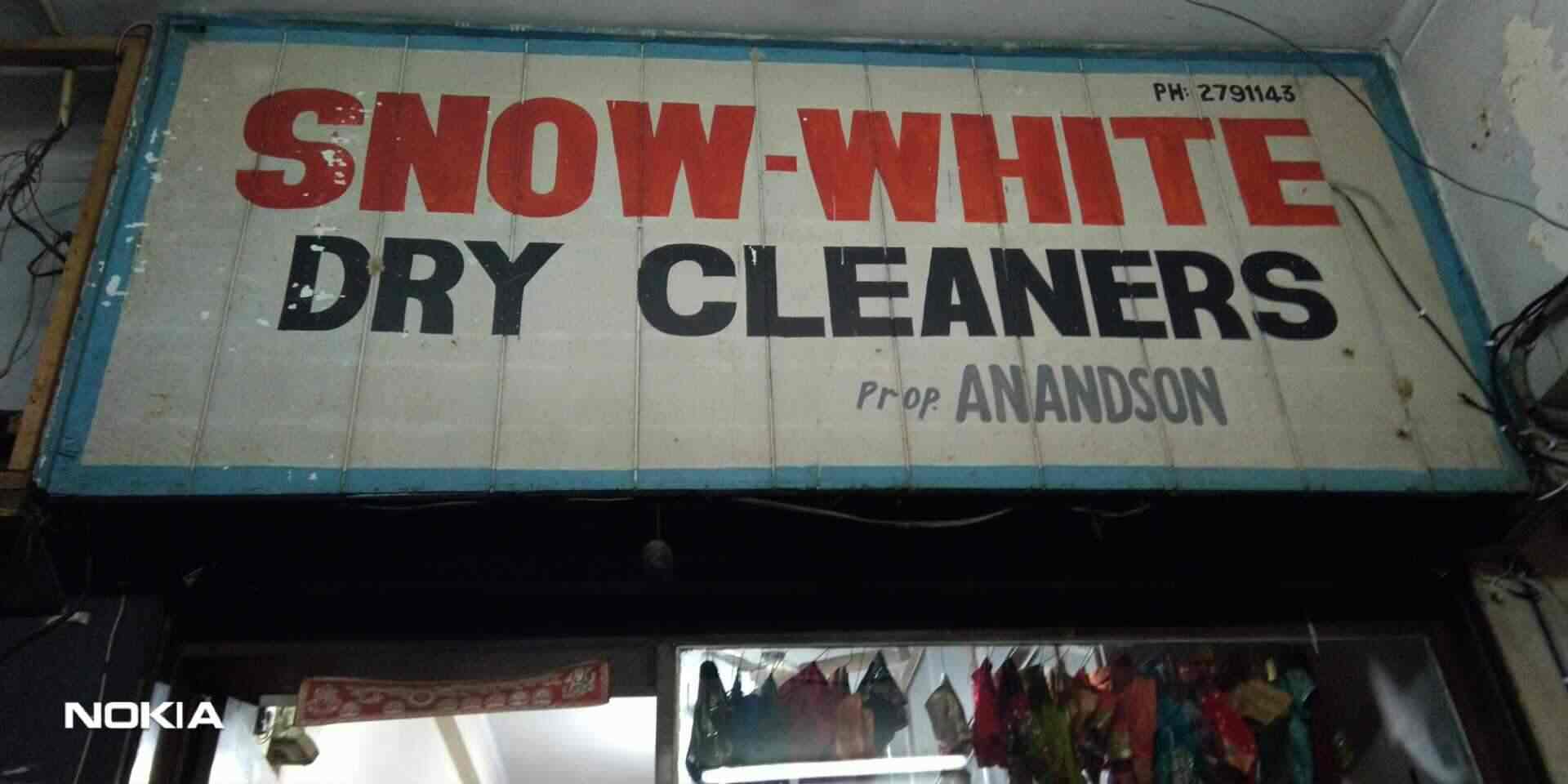 white dry cleaners