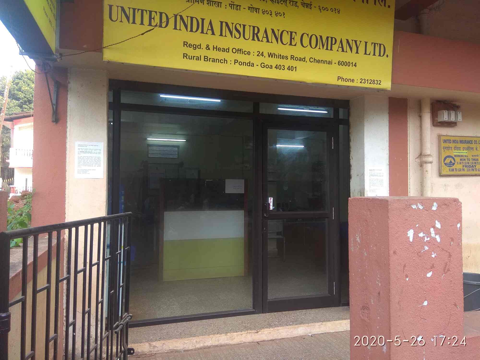 Find list of United India Insurance in Vasco Da Gama, Goa near me