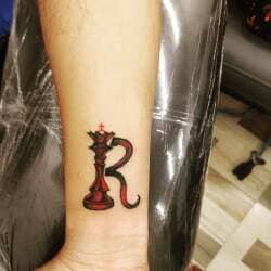 Pediatric Stroke Awareness Ribbon designed by Mr Bill at Body Language Tattoo in Indianapolis IN rtattoos