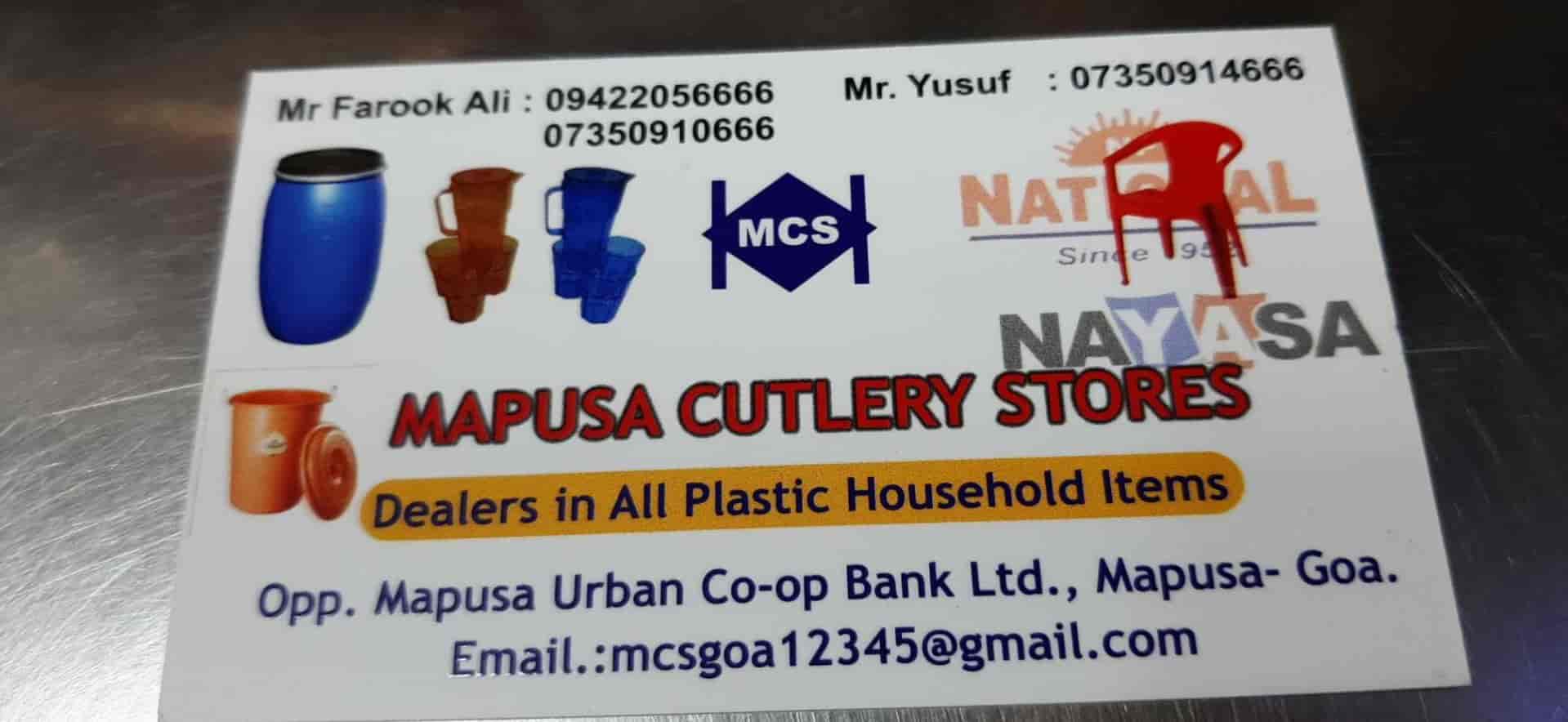 Mapusa Cutlery Stores in Mapusa,Goa Best Plastic Household Item