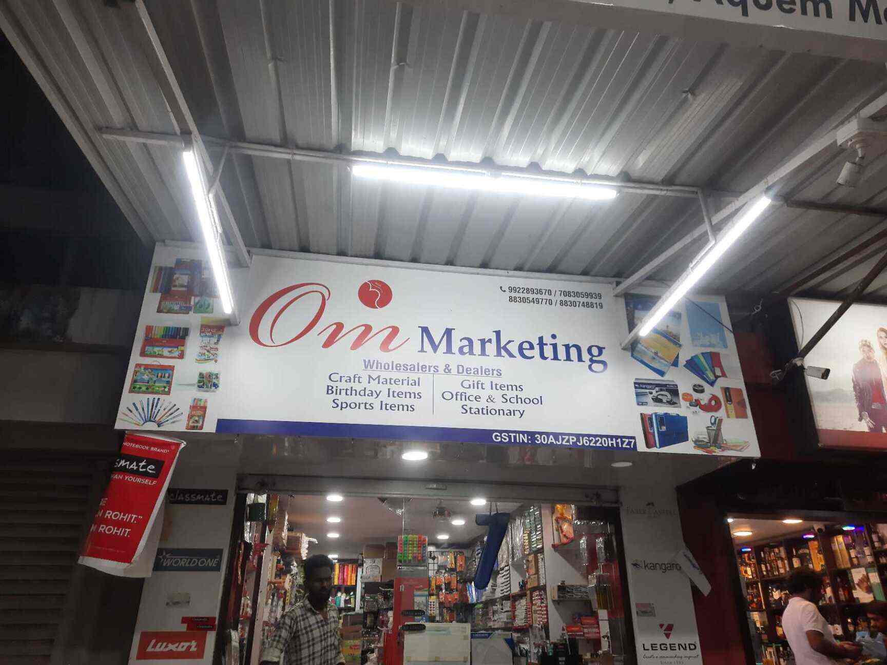 Om Marketing in Margao,Goa Best School Stationery Wholesalers in Goa