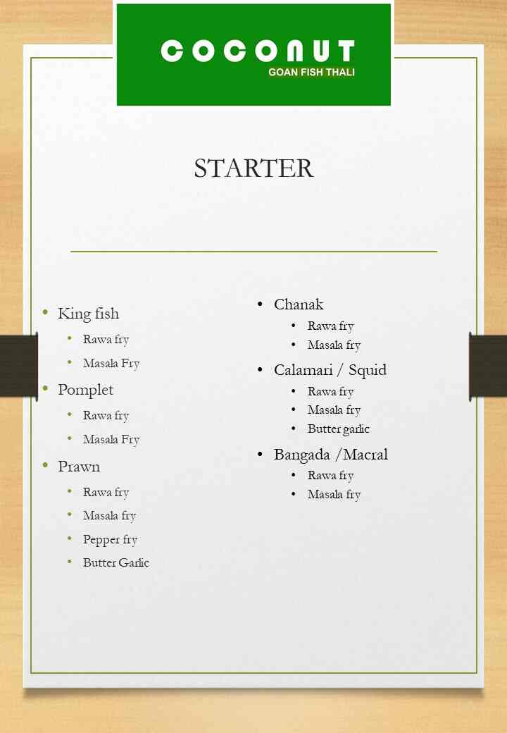 Coconut Goan Fish Thali in Velha,Goa Best Restaurants in Goa Justdial