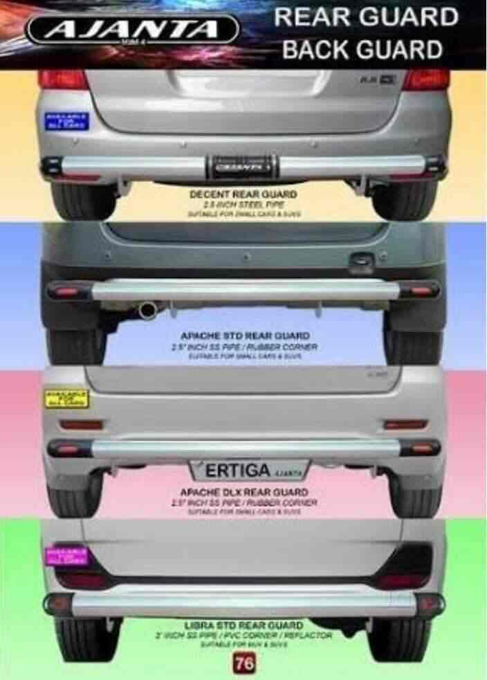 Wagon r back bumper steel guard price top