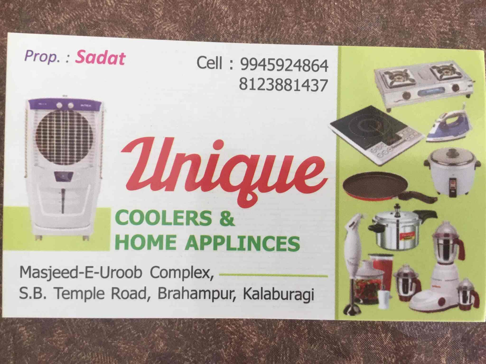 Unique Home Appliances in SB Temple Road Gulbarga Best Home