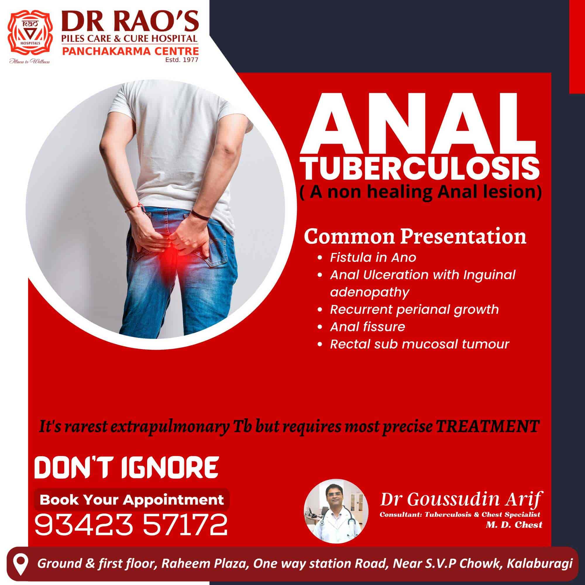 Dr Rao's Piles Care and Cure Hospital in Station Bazar,Gulbarga Best