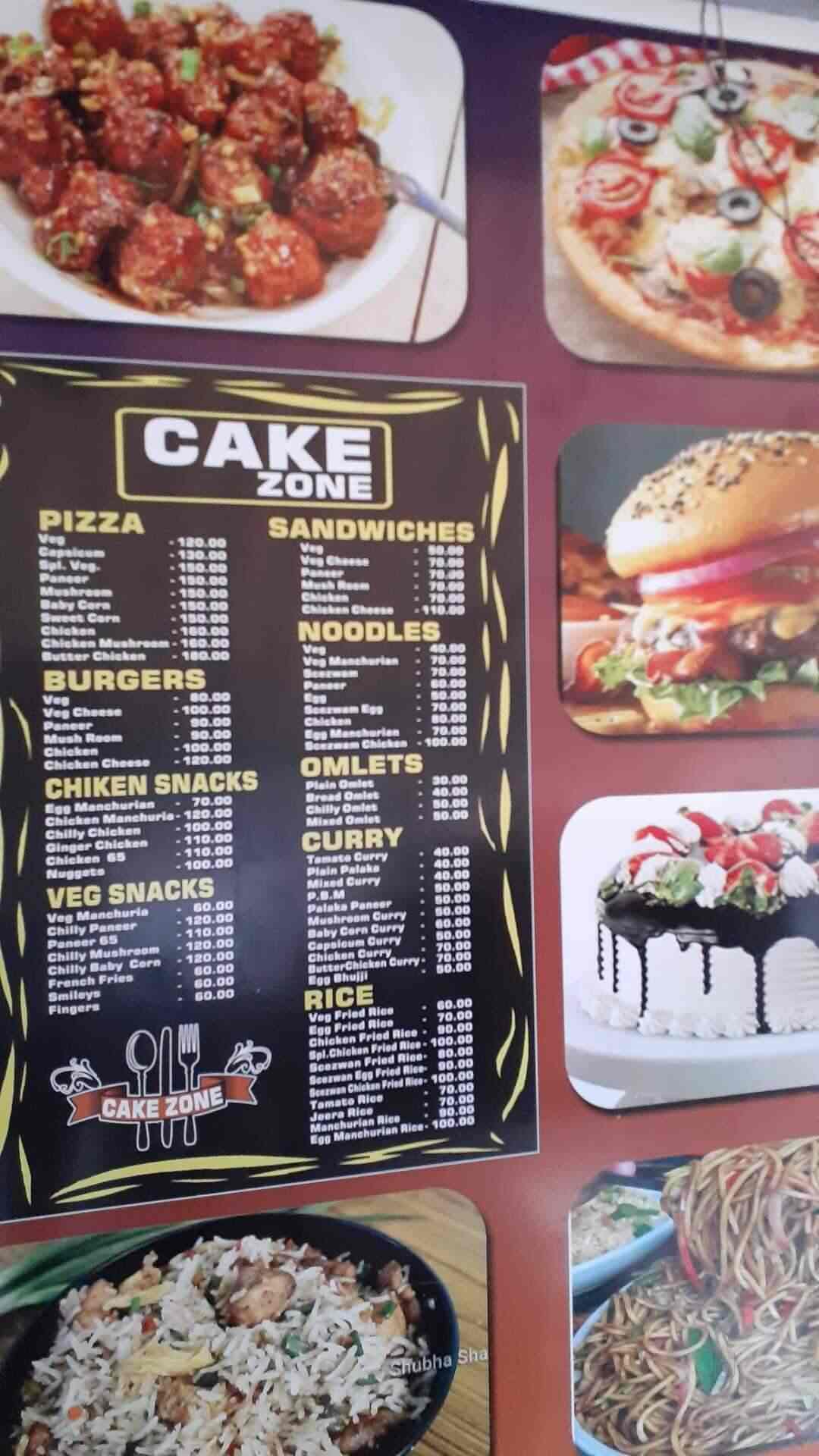 Update 148+ cake zone menu kidsdream.edu.vn