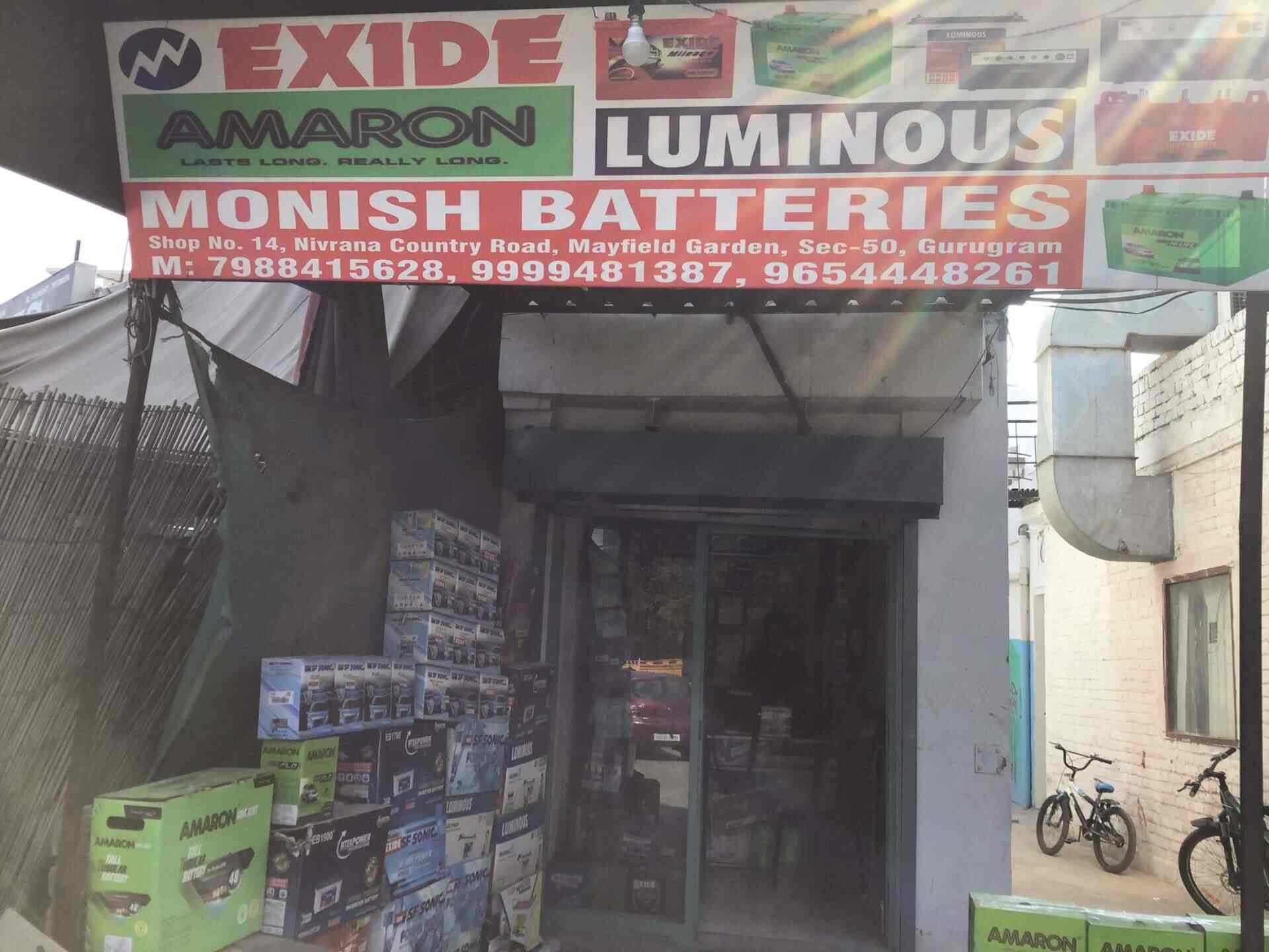 Monish Batteries, Gurgaon Sector 50 Car Battery Dealers in Gurgaon