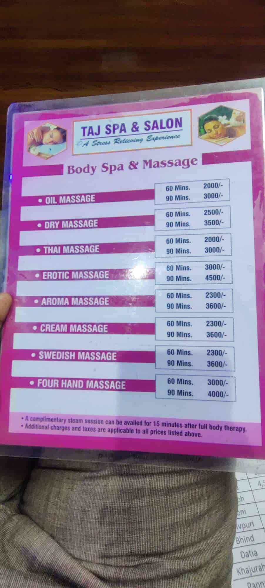 Taj Spa and Salon in Near Baradari Choraha,Gwalior Best Body Massage