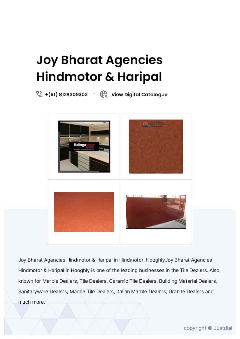 RMS Stonex Marble Carpet Tiles in Hooghly at best price by Joy