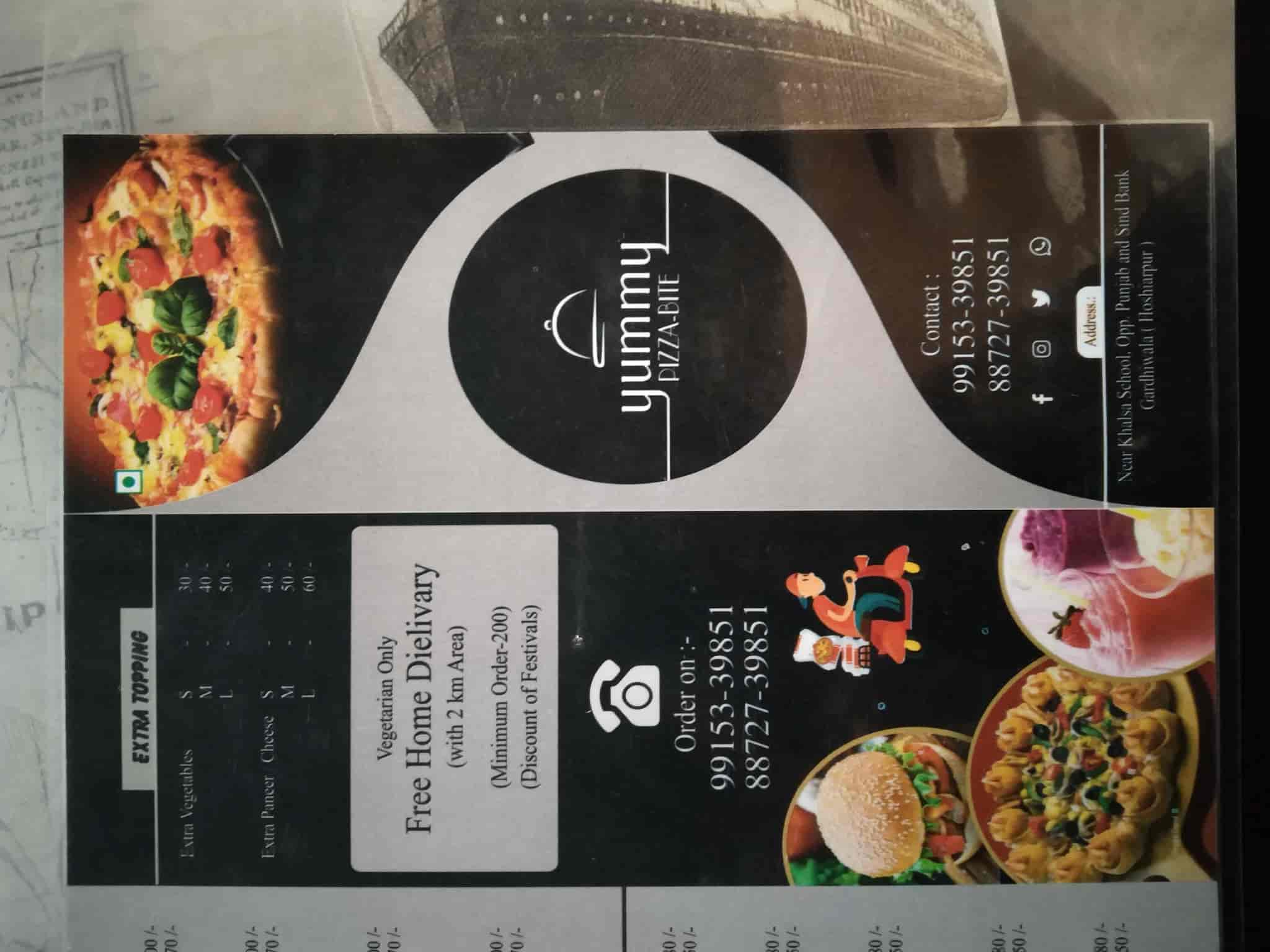 Yummy Pizza-Bite in Gardhiwala,Hoshiarpur - Best Pizza Outlets