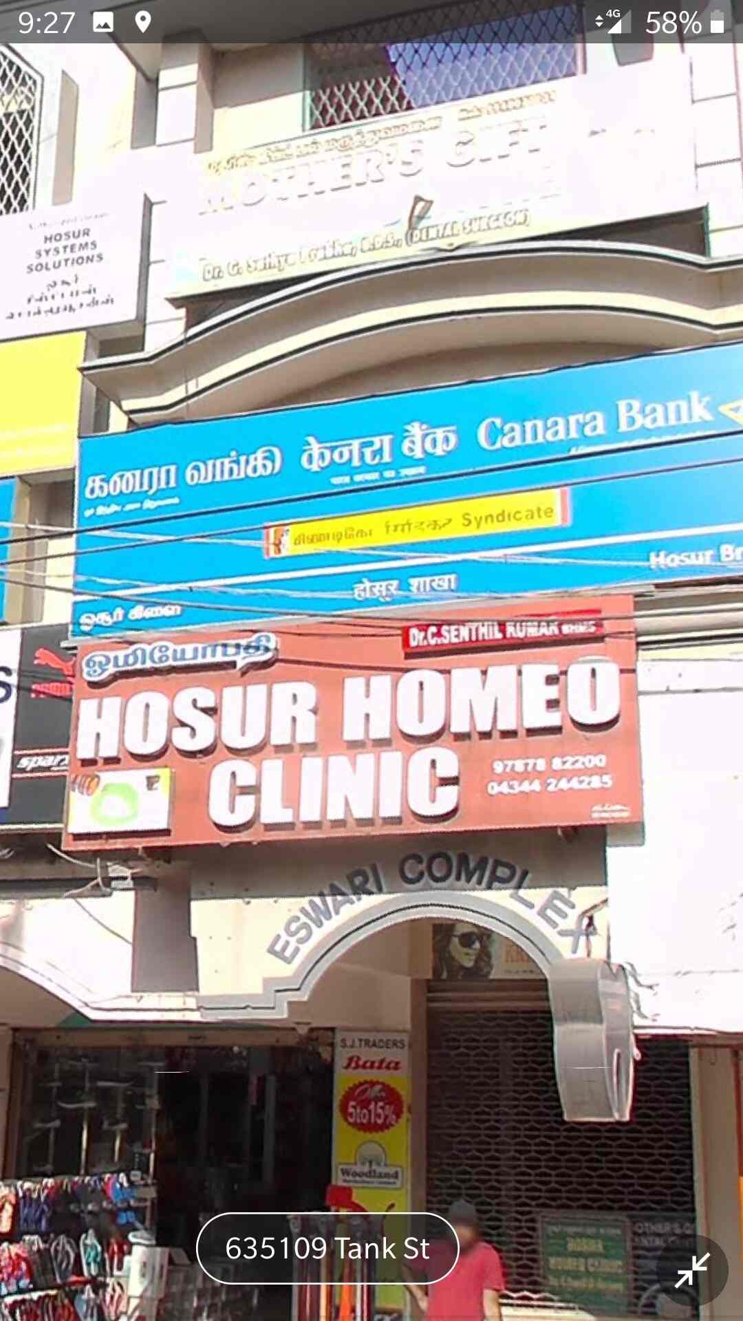 Hosur Homeo Clinic in Tank Street,Hosur Best Hair Transplant Clinics