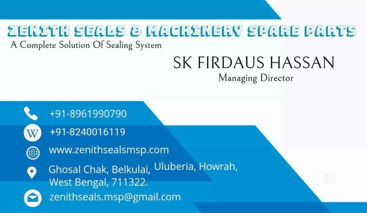 Catalogue Zenith Seals & Machinery Spare Parts in Panchla , Howrah