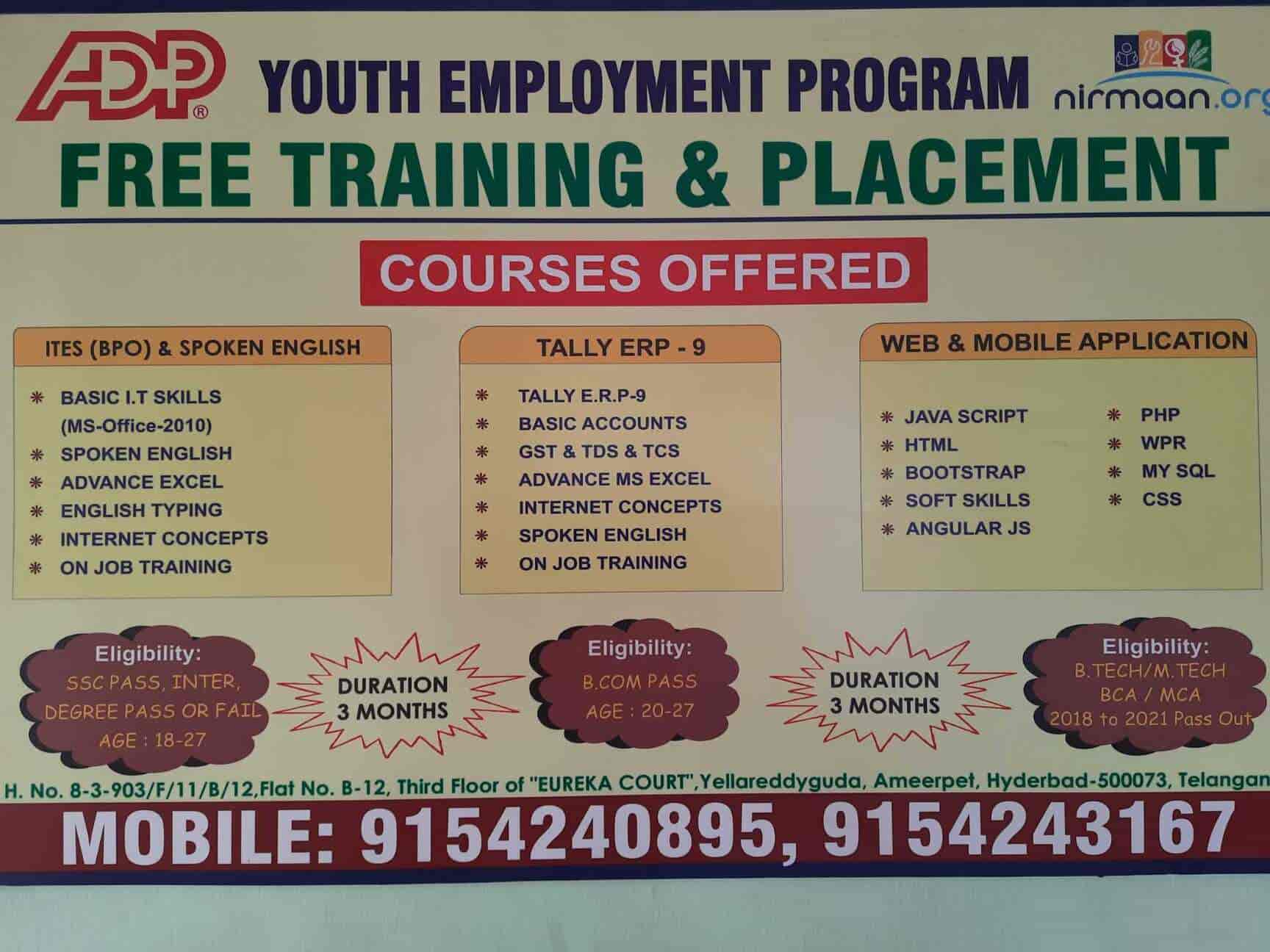 Nirmaan Organization in Ameerpet,Hyderabad Best Language Classes in