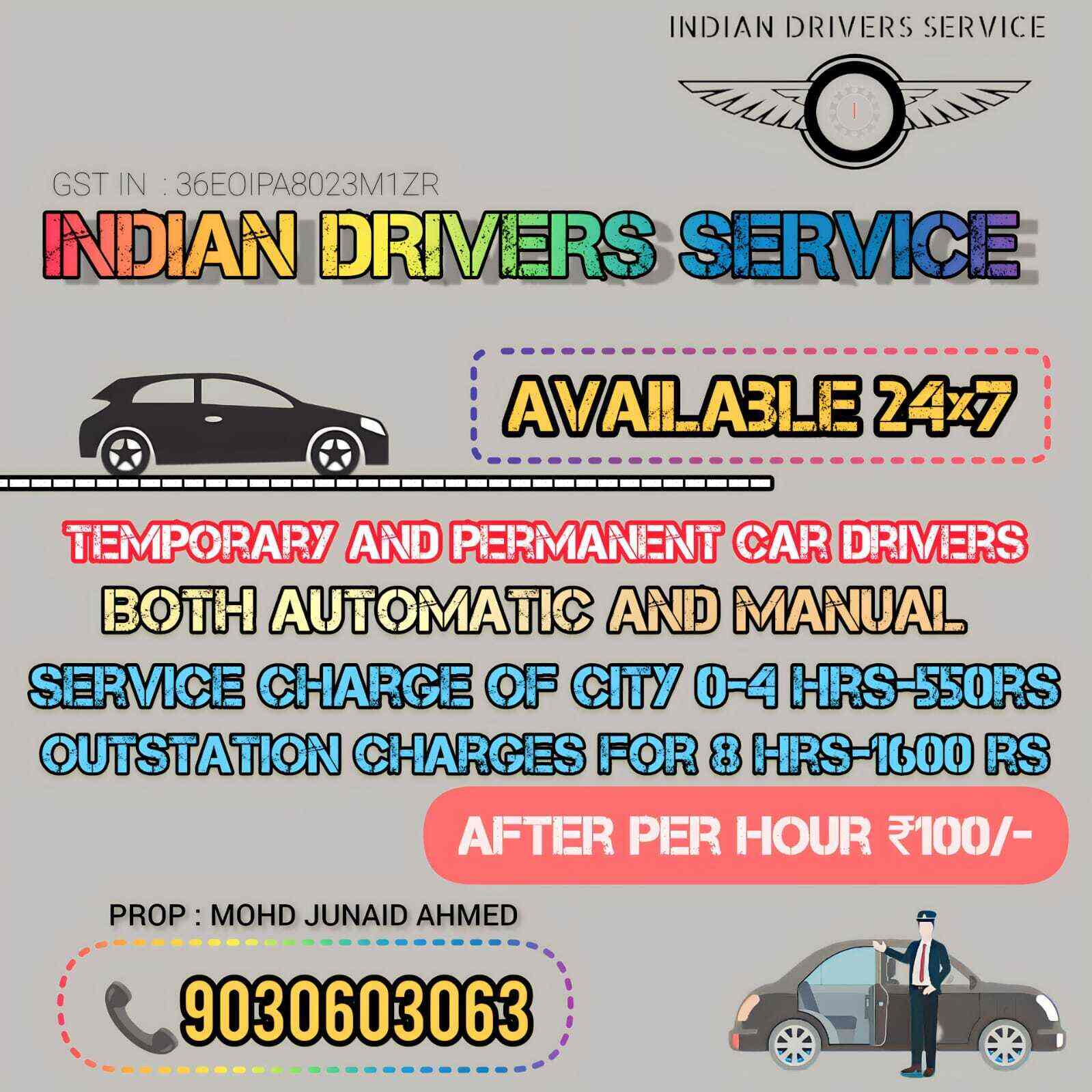 Indian Driver Service in Santosh Nagar, Hyderabad near me Justdial