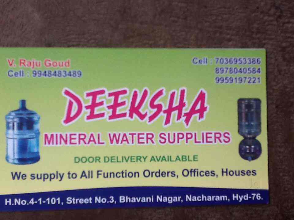Deeksha Mineral Water Suppliers in Nacharam,Hyderabad Best Water