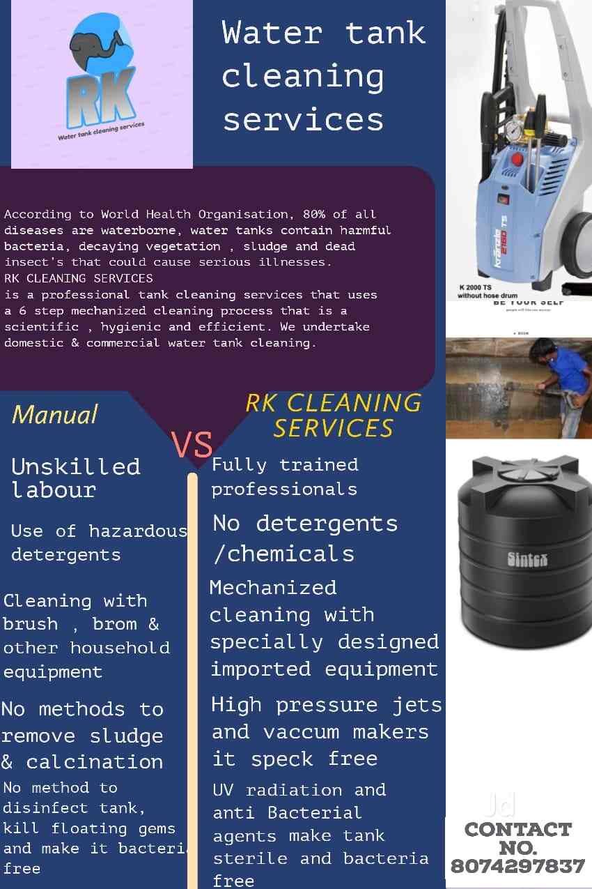 Rk Water Tank Cleaning Service in As Rao Nagar,Hyderabad Best
