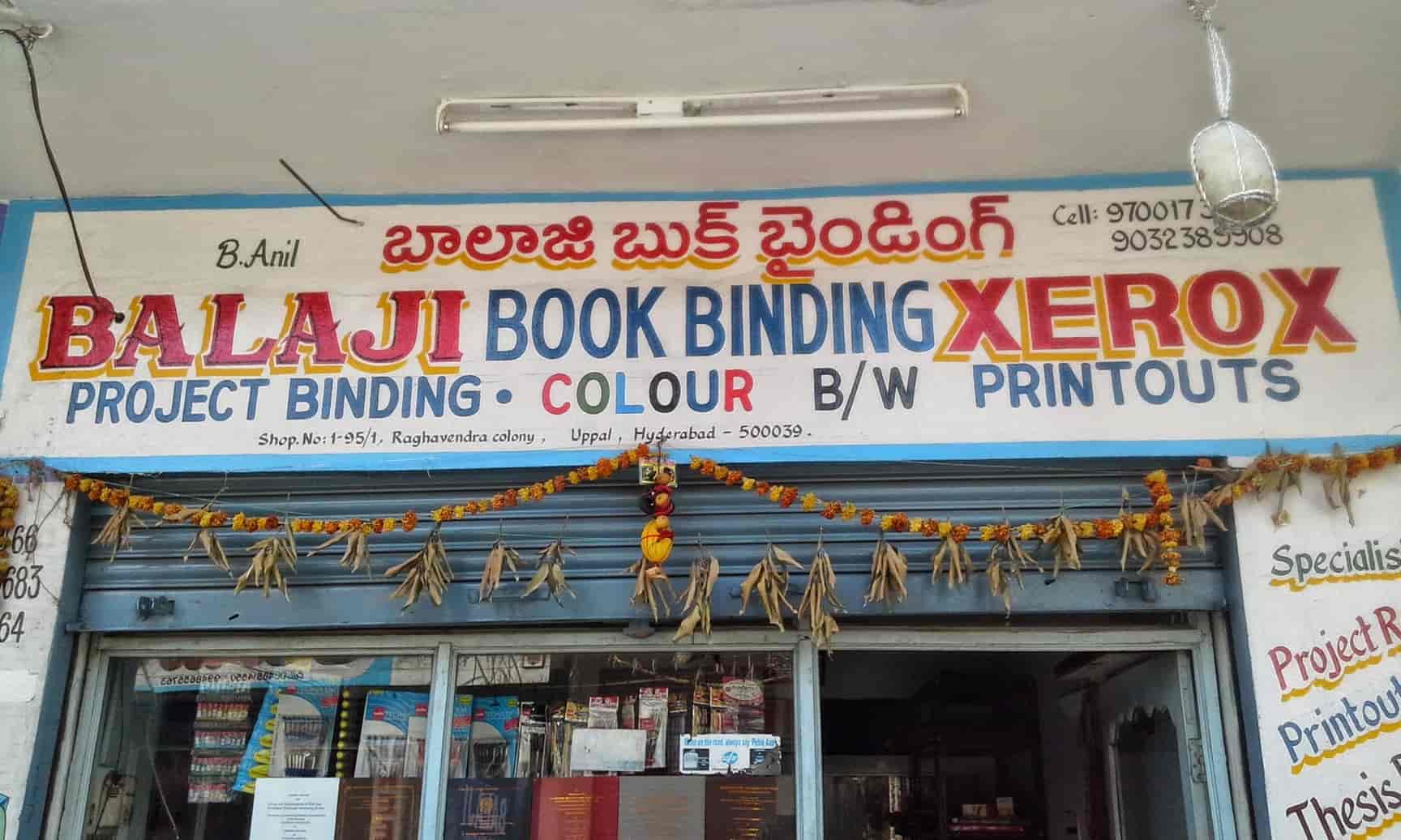 Balaji Book Binding & Xerox in Uppal,Hyderabad Best Colour