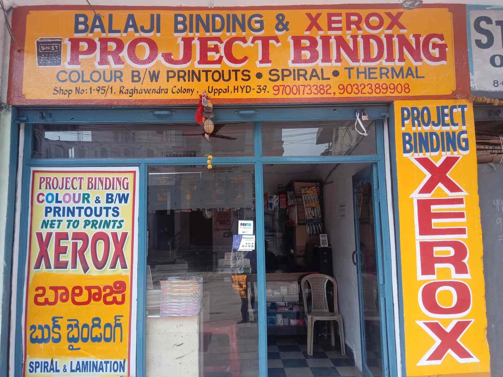 Balaji Book Binding & Xerox in Uppal,Hyderabad Best Colour
