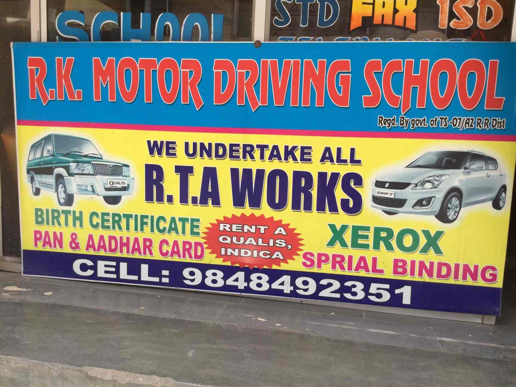 R K Travels & Motor Driving School in Serilingampally,Hyderabad Best