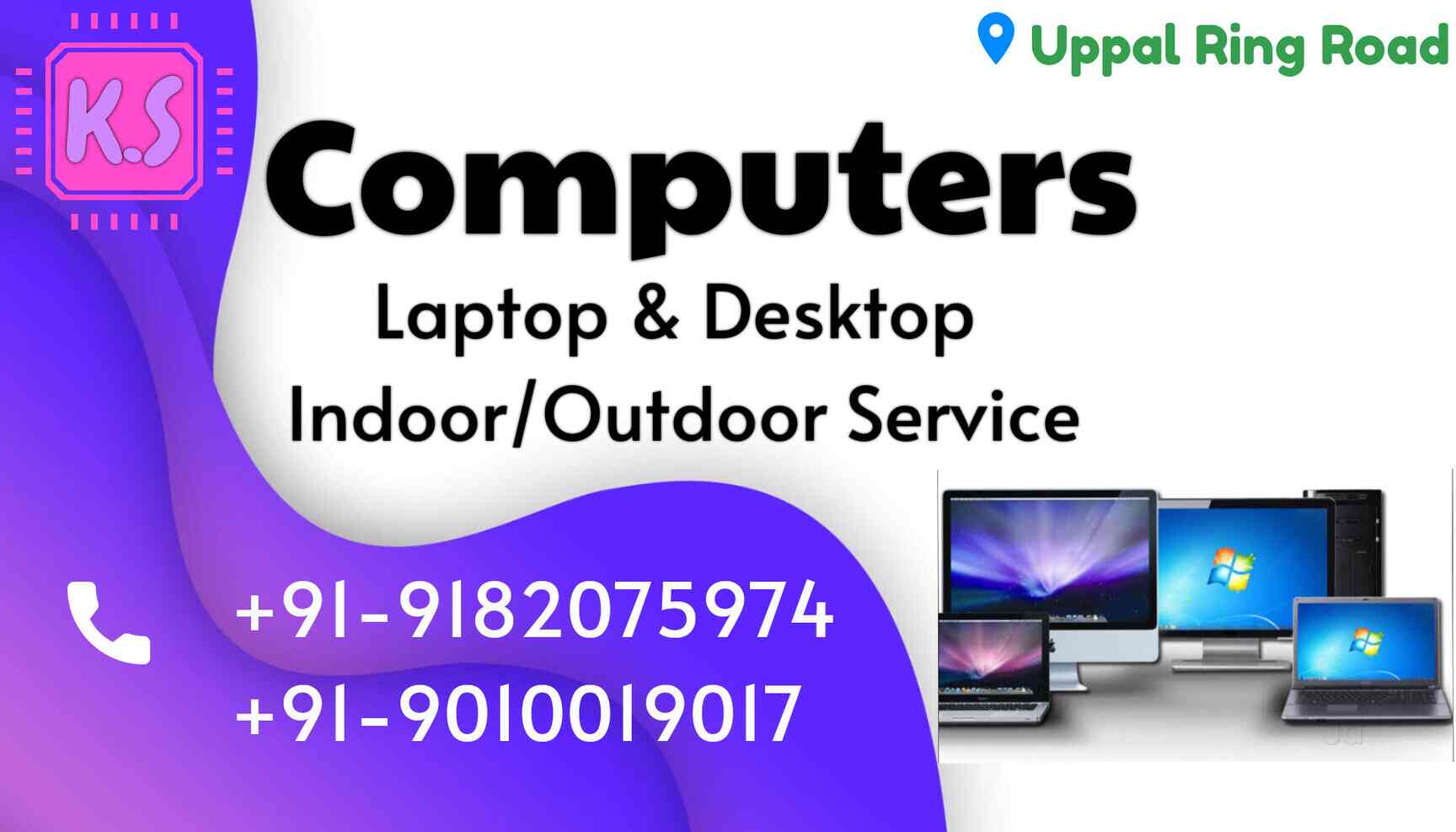 K.S Computers in Uppal,Hyderabad Best Repair & Services