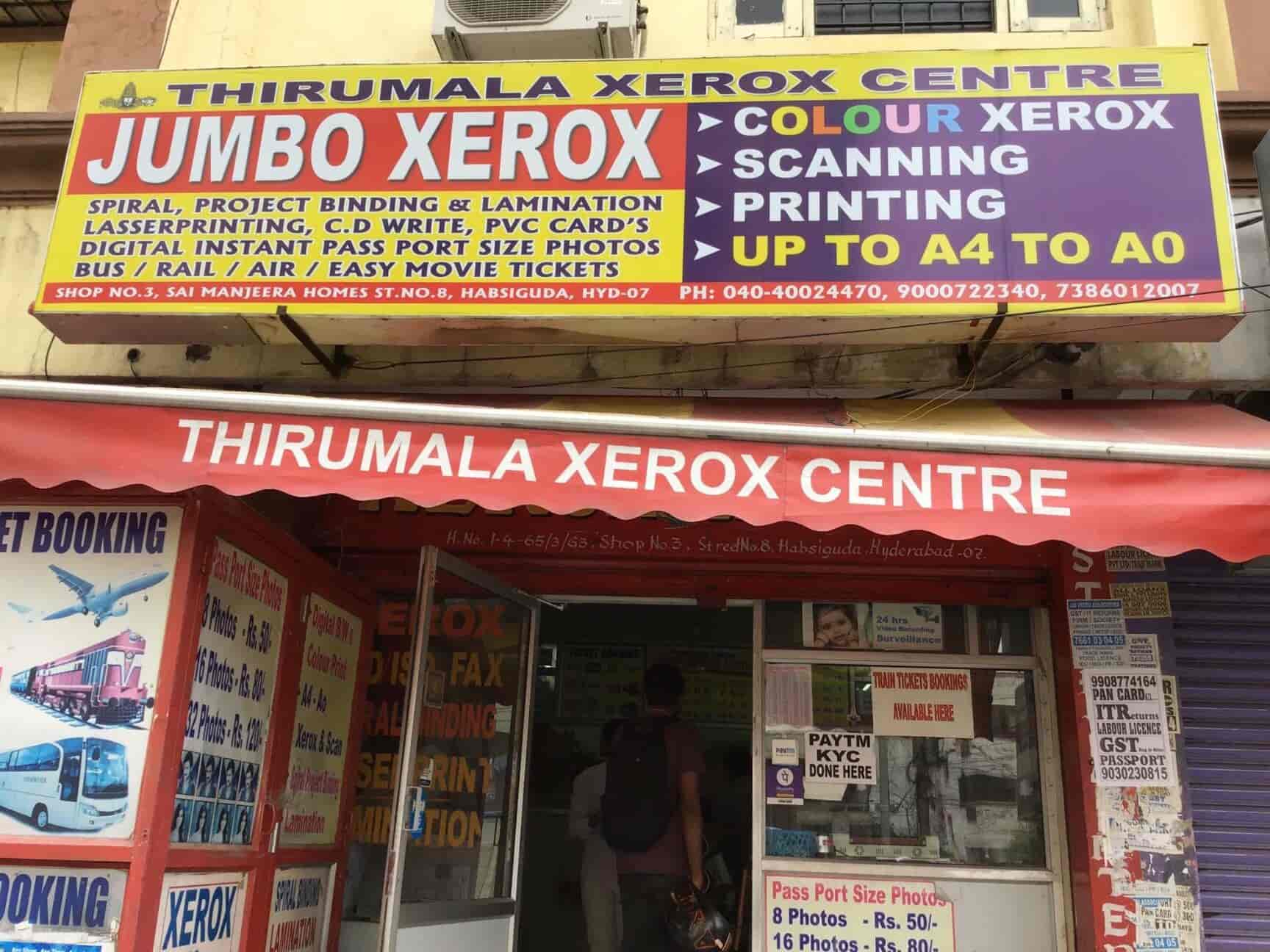 Tirumala Xerox Center, Habsiguda 