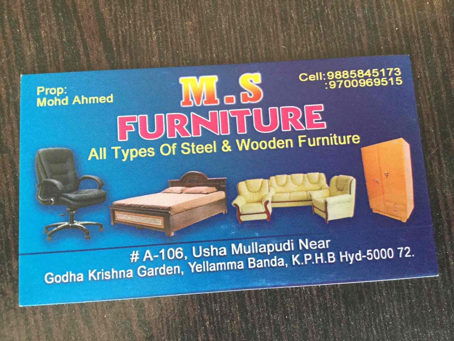 M S Furniture in Kukatpally Hyderabad Best Modular Office