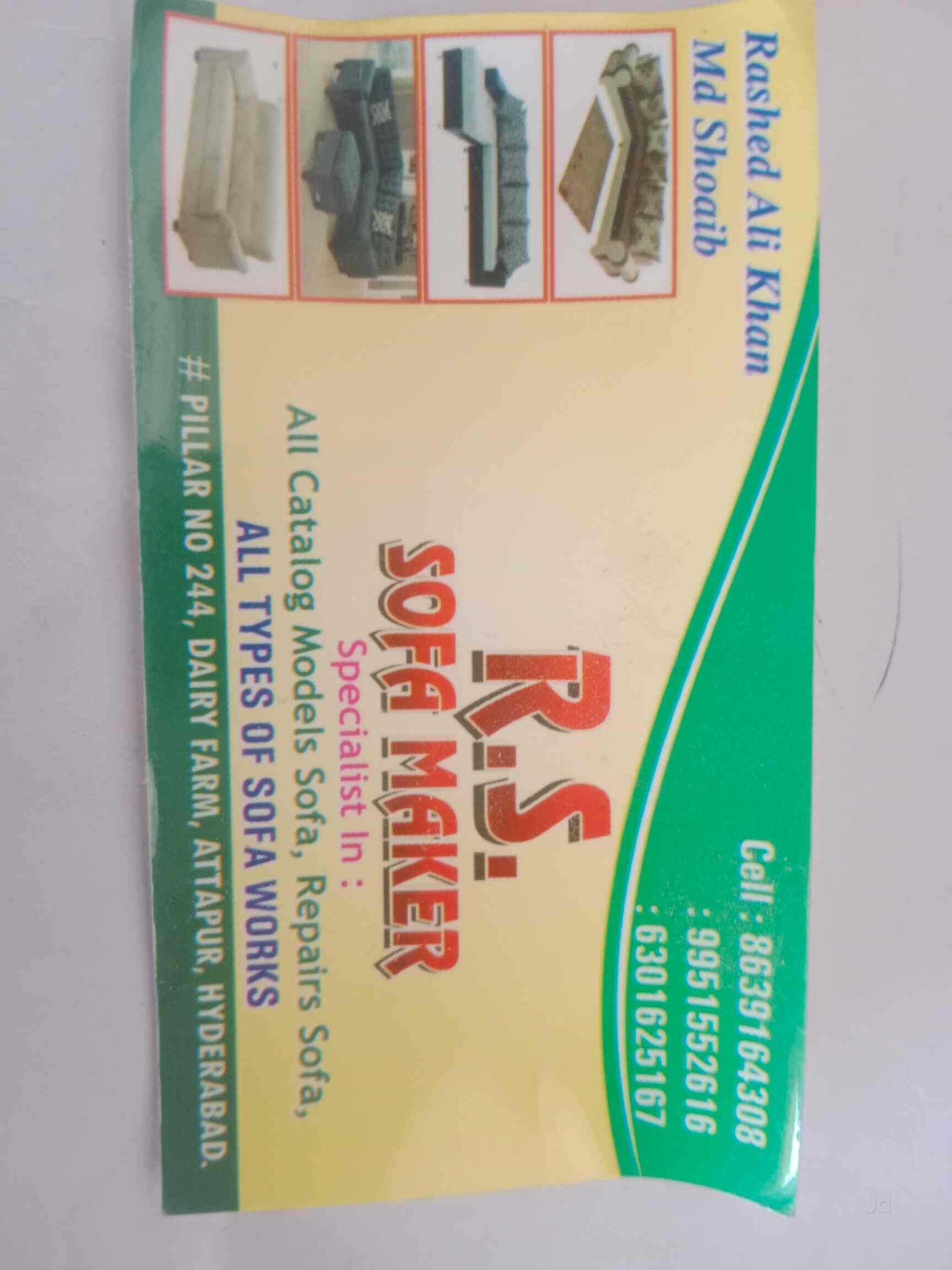 RS SOFA MAKERS in Attapur,Hyderabad Best Furniture Dealers in