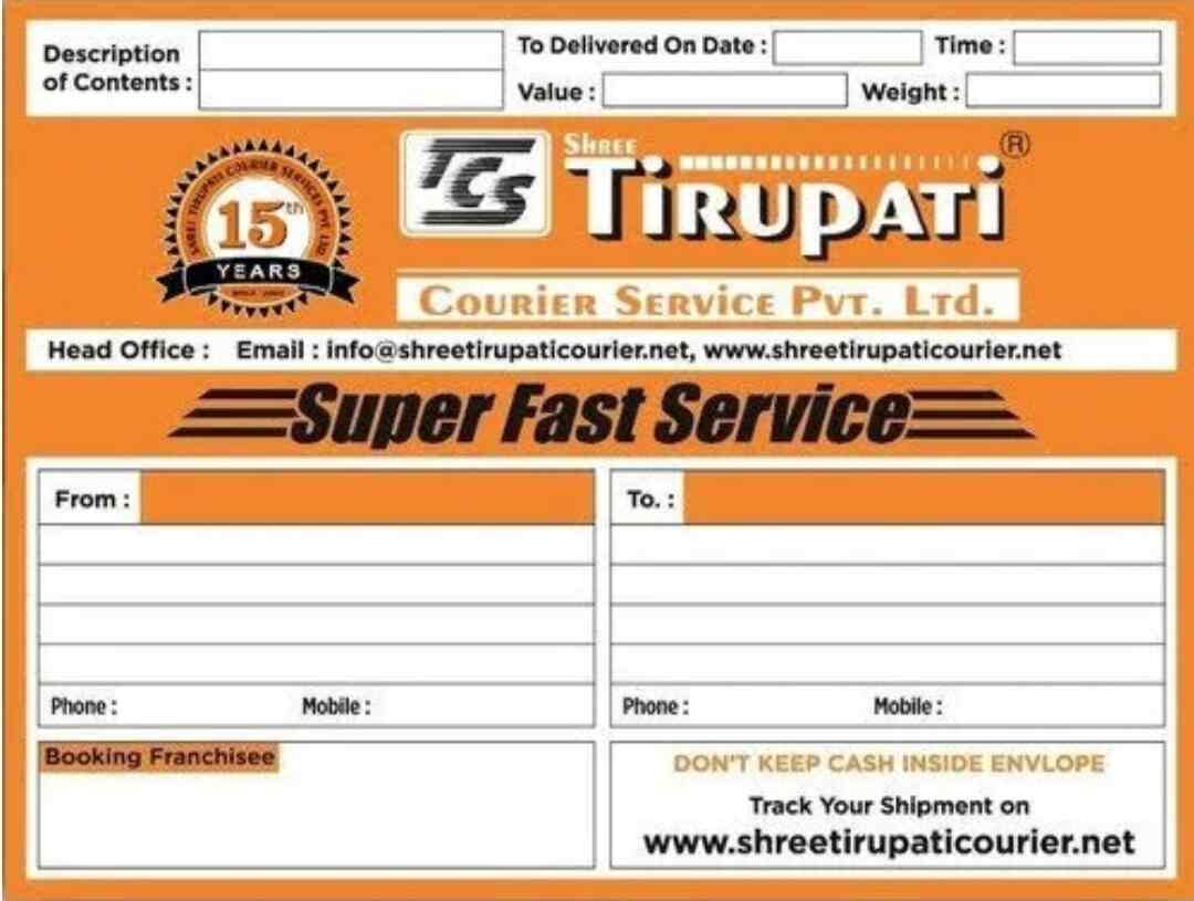 Find list of Shree Tirupati Courier in GunfoundryAbids, Hyderabad near
