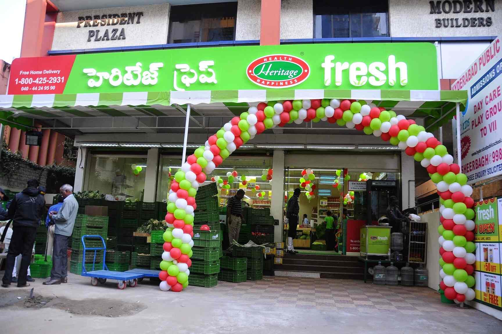 Top Heritage Fresh Supermarkets in RTC X Roads, Hyderabad near me