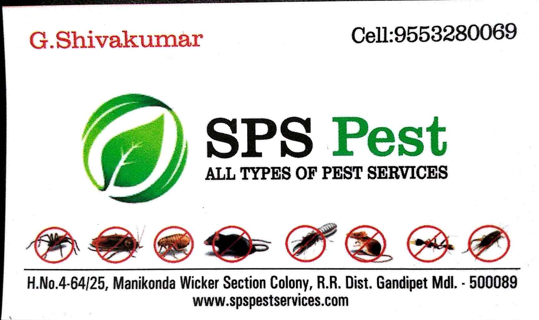 Sps Pest Control Services in Manikonda,Hyderabad Best Pest Control