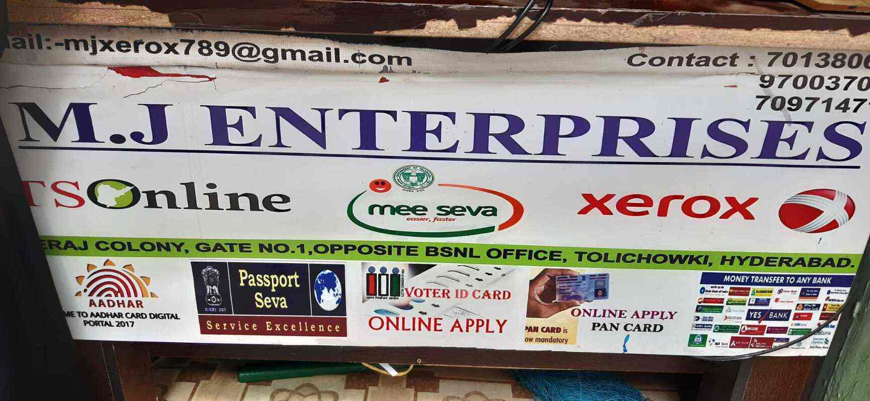 M J Enterprises And Online Services in Toli Chowki,Hyderabad Best Stationery Shops in