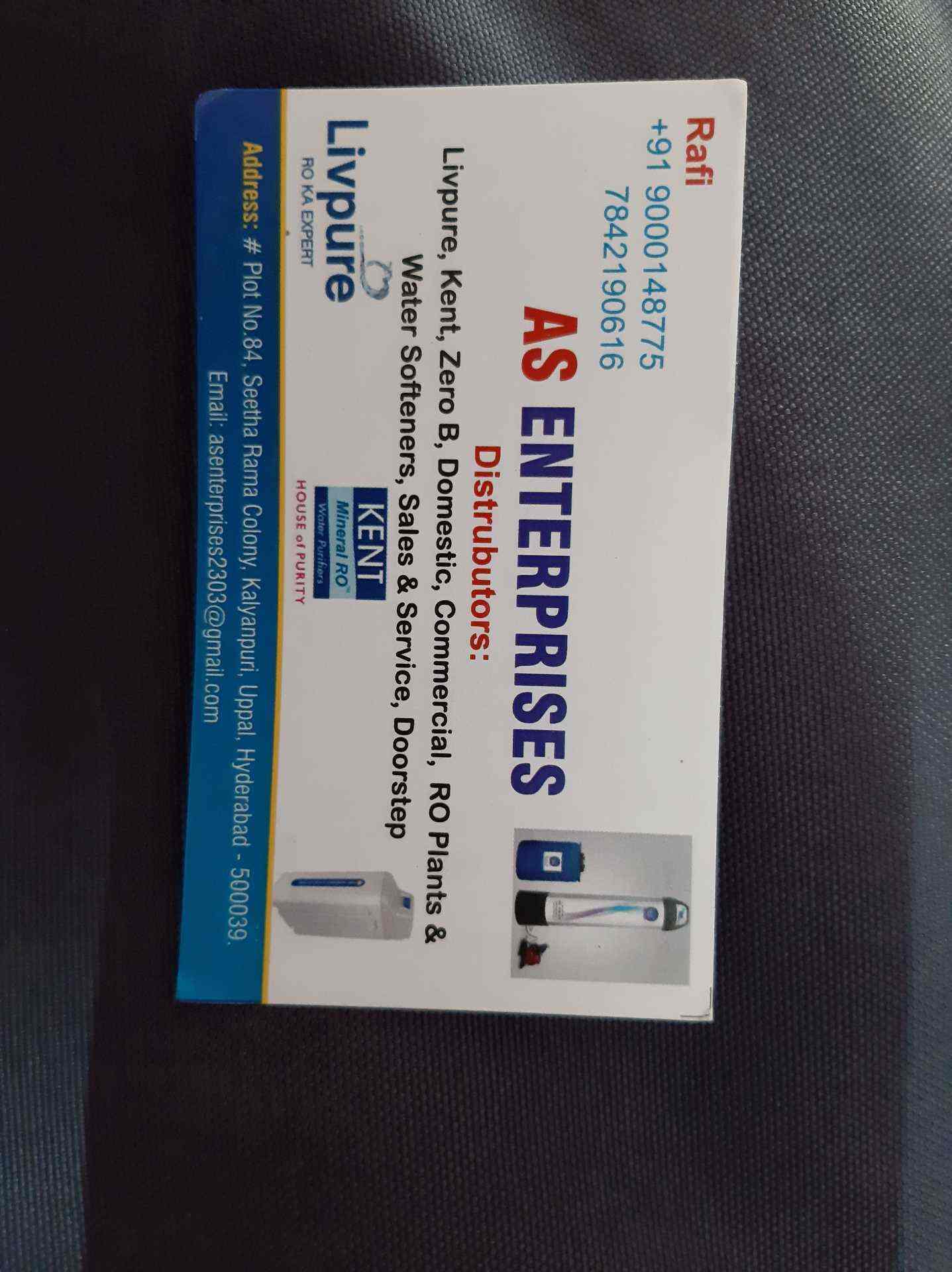 As Enterprises in KalyanpuriUppal,Hyderabad Best Water Purifier