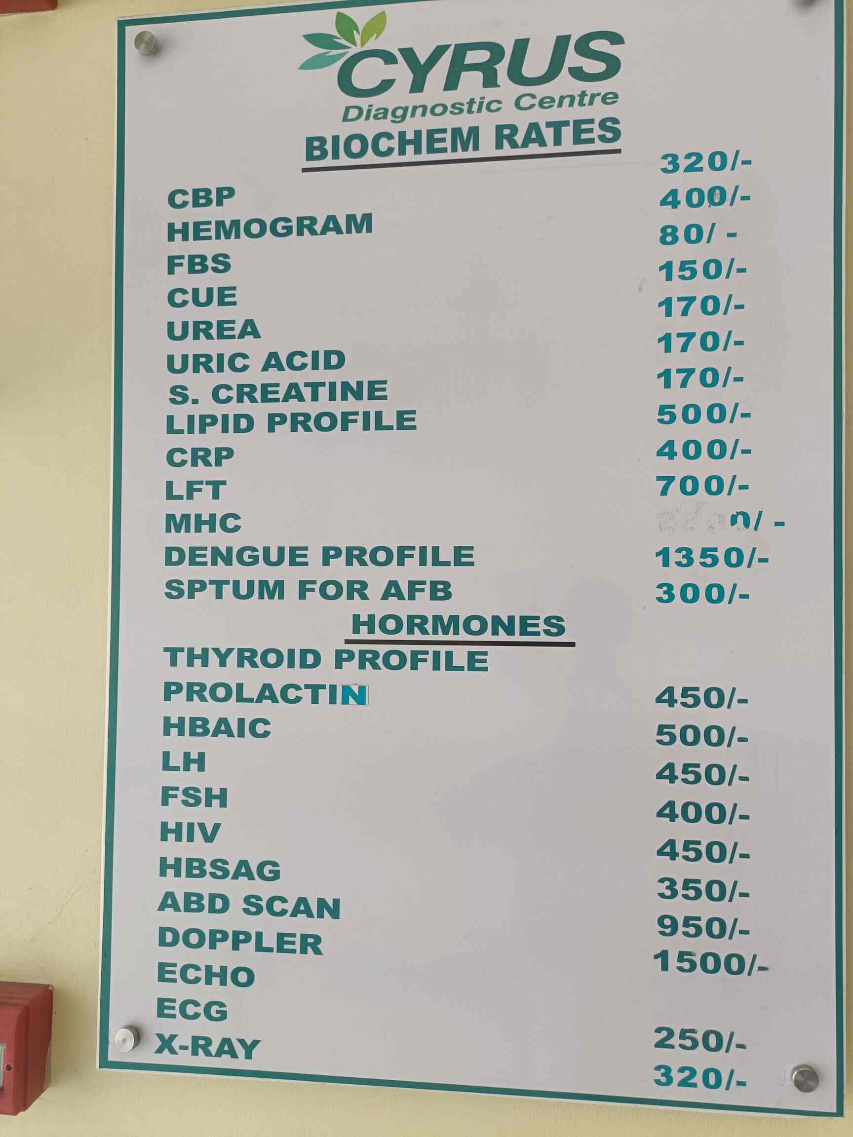 Cyrus Diagnostic Centre in Secunderabad City,Hyderabad Best Blood