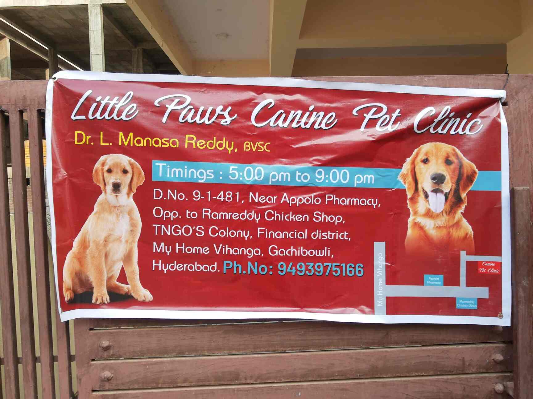 Little Paws Canine Pet Clinic in Financial District,Hyderabad Best Veterinary Clinics in