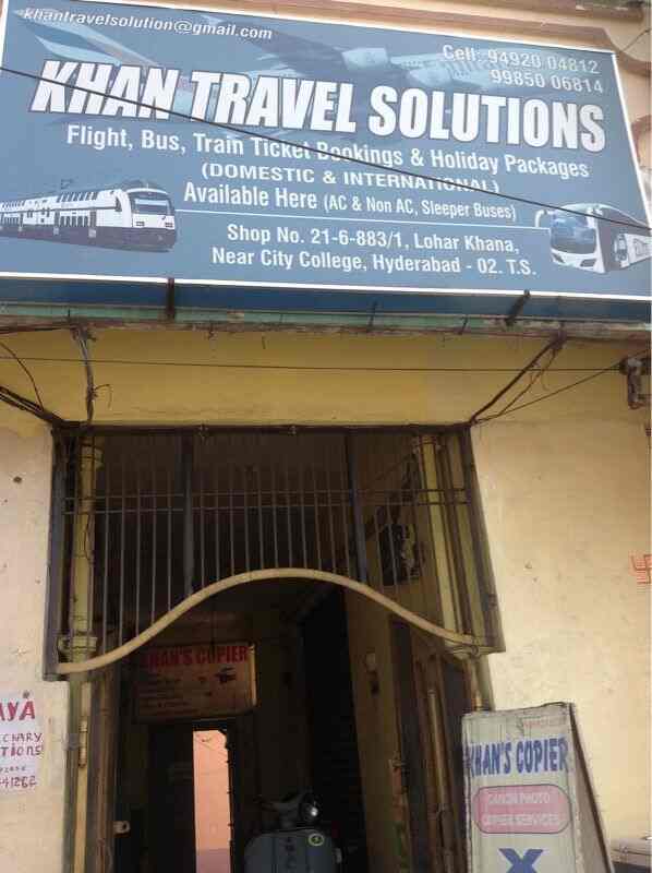 Khan Travels Solution in Hussaini Alam,Hyderabad Best Travel Agents