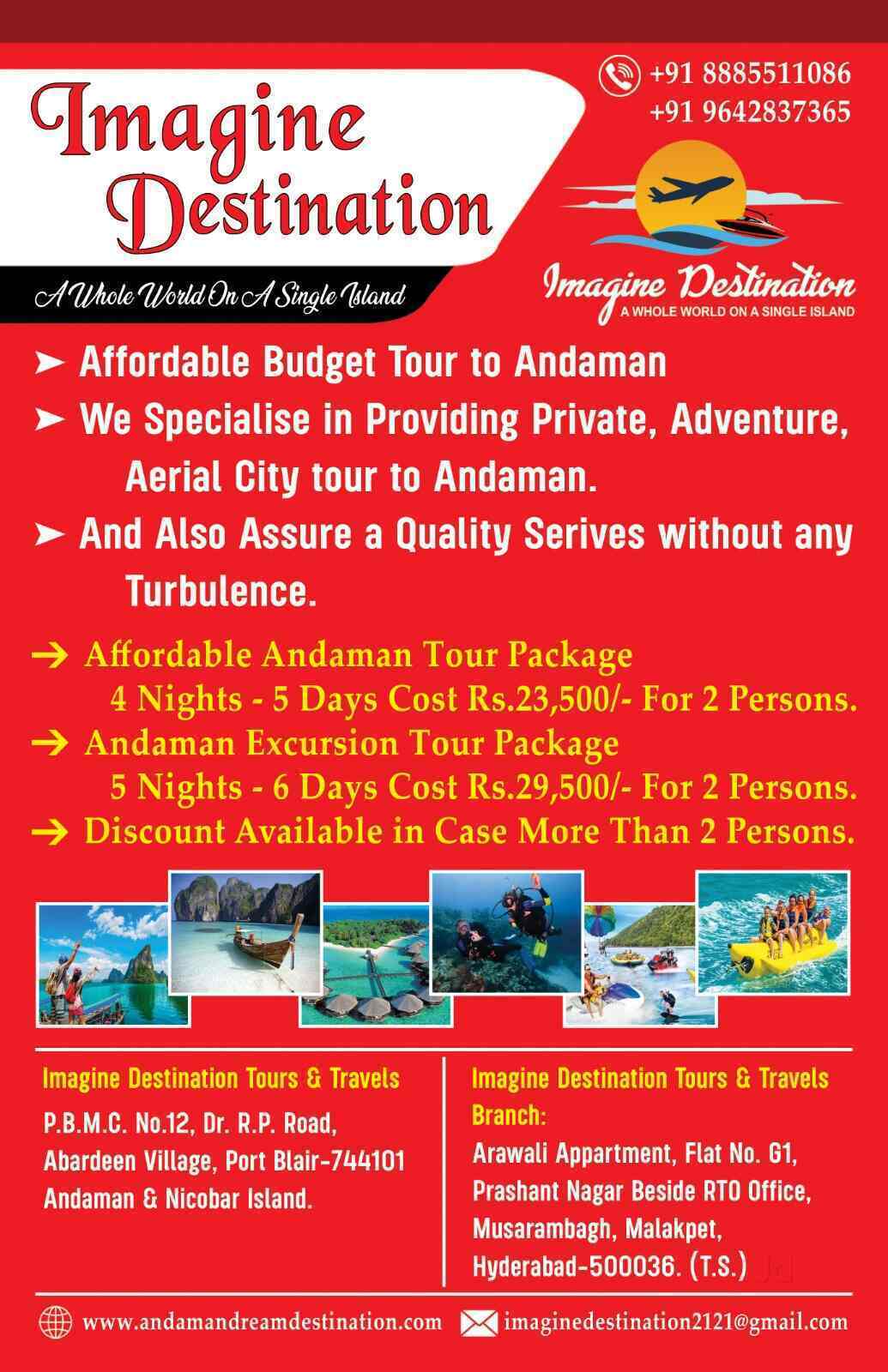 Imagine Destination Holiday Packages & Tours And Travels Air Ticketing