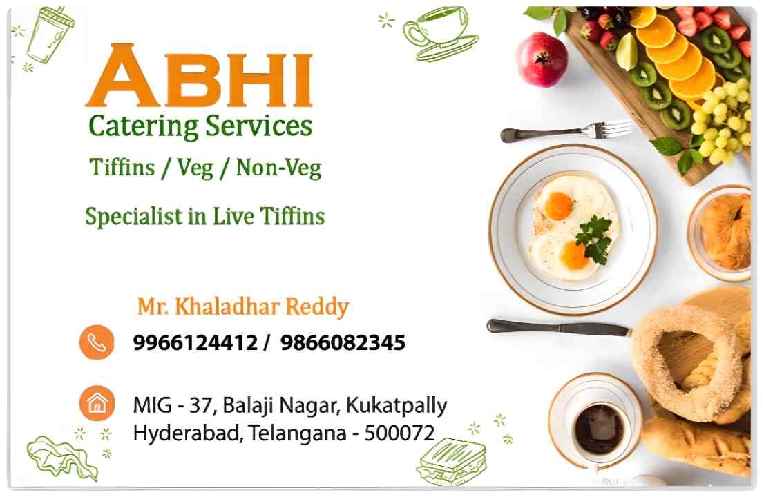 ABHI CATERINGS AND EVENTS in Kukatpally,Hyderabad Best Caterers in